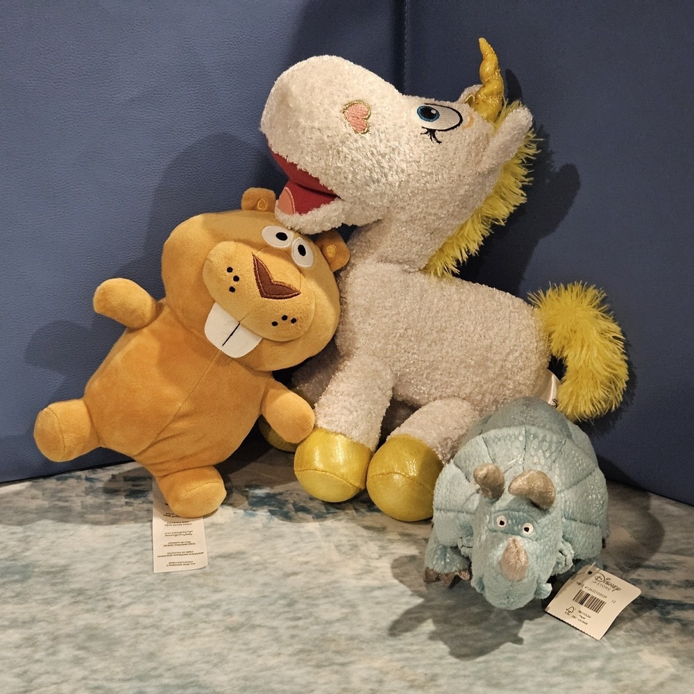Toy Story Plush Lot Trixie ButtercupToy Story Mania Beaver Disney Pixar - Picture 2 of 12
